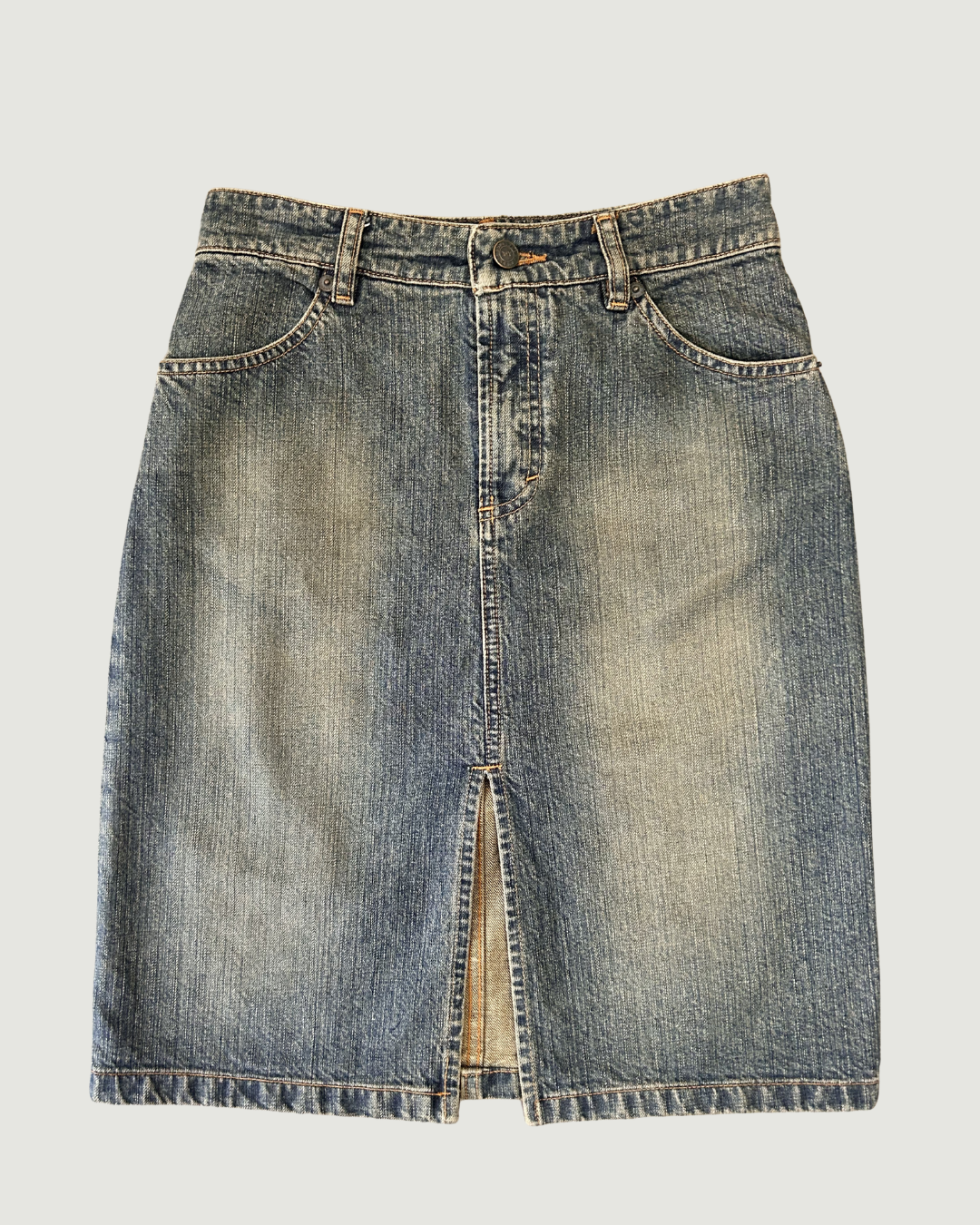 Denim Pencil Skirt