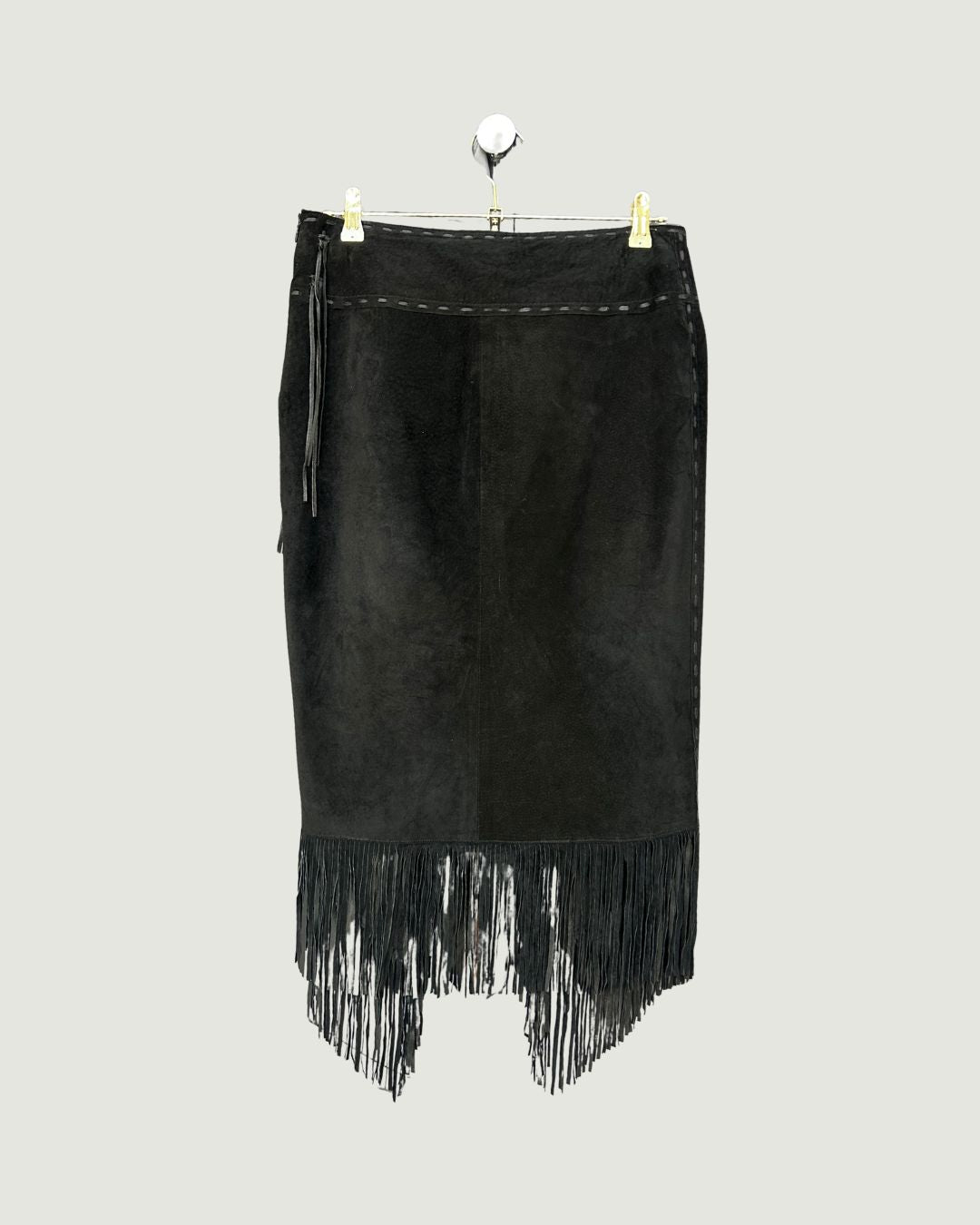 Fringe Wrap Skirt