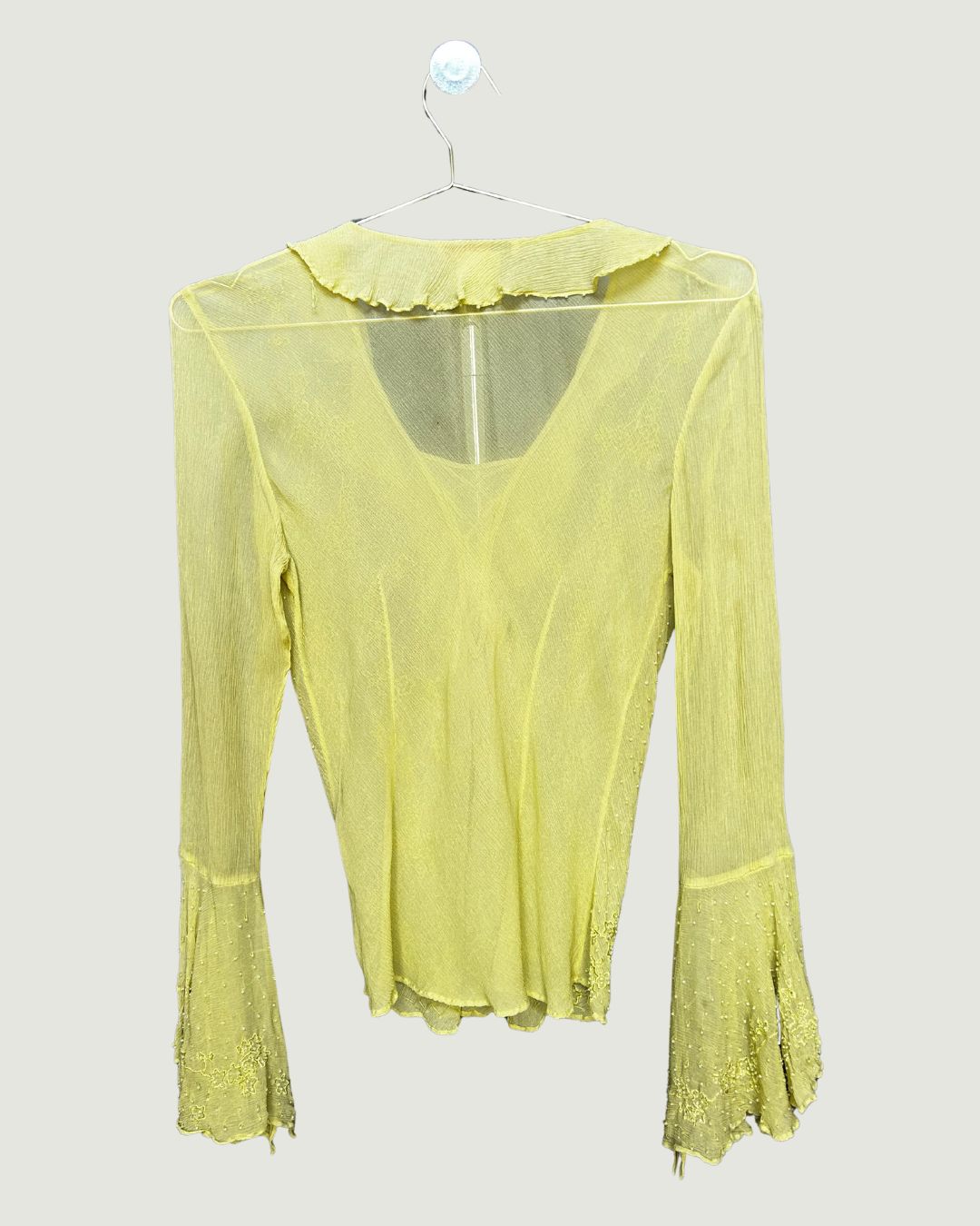 Beaded Ruffle Blouse