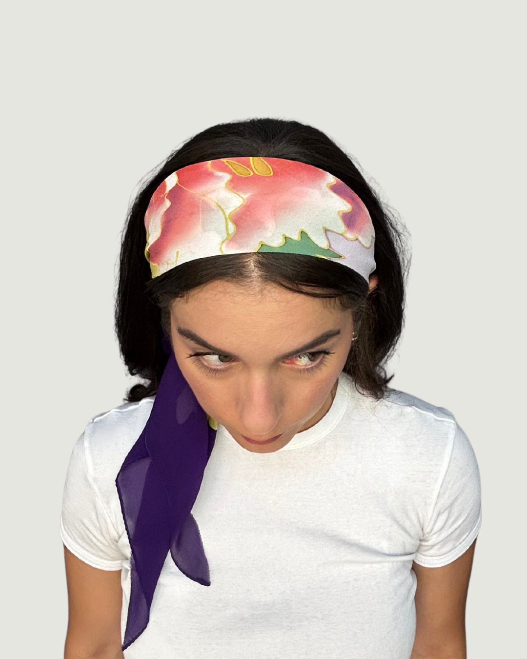 Floral Watercolors Headband by Recylicious