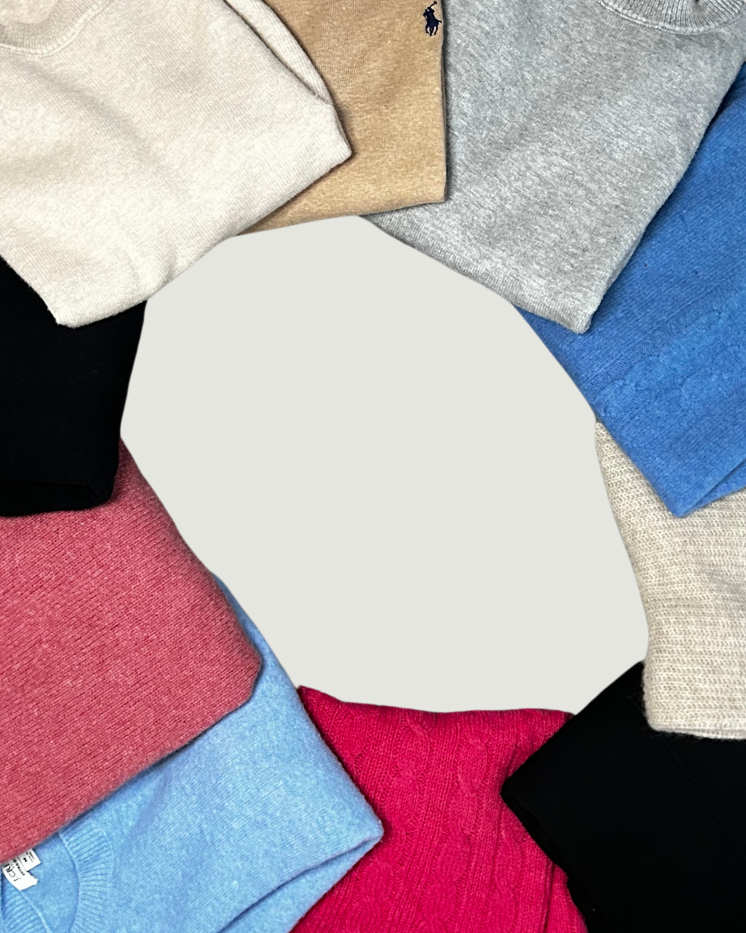 Polo Logo Sweater Tan
