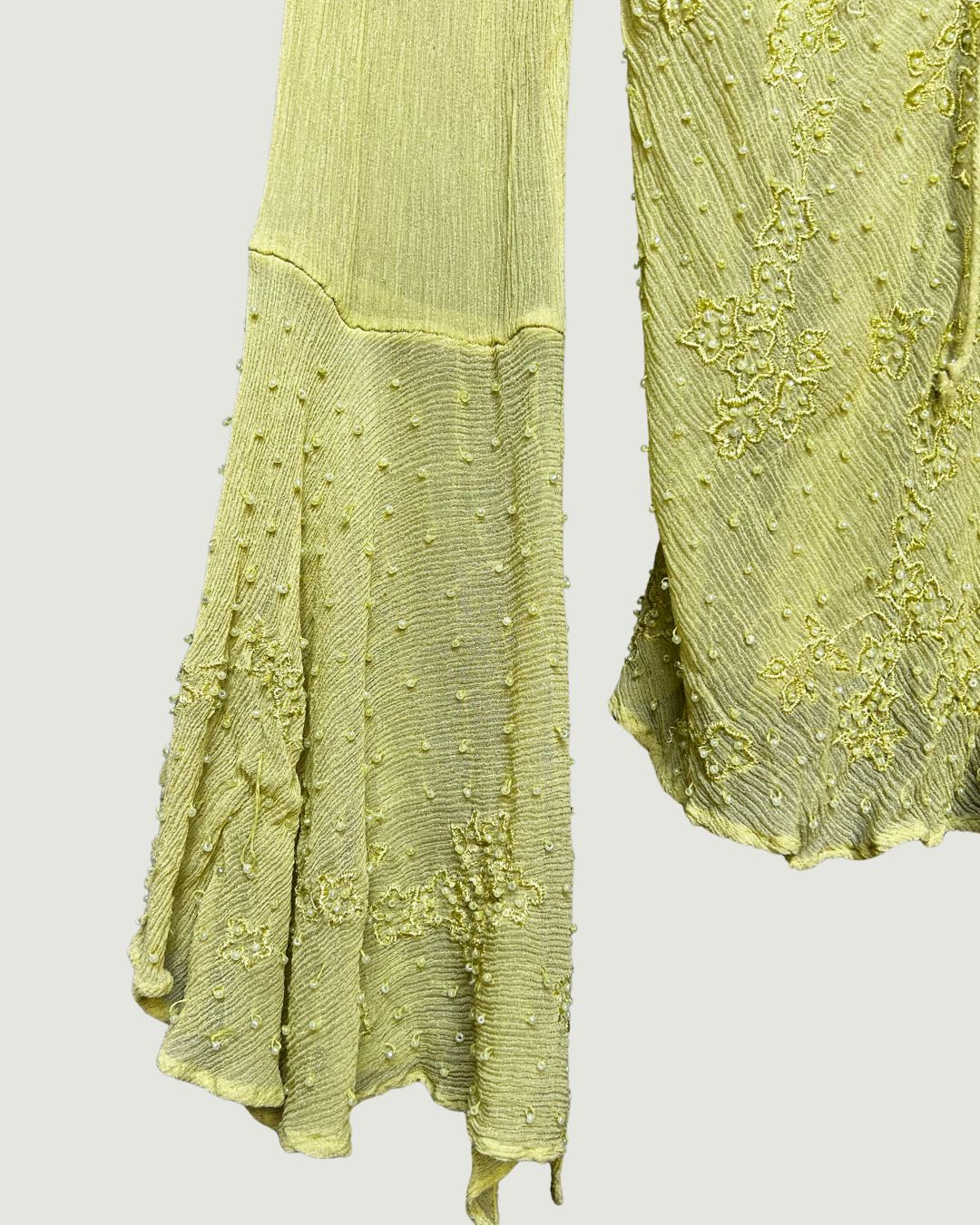 Beaded Ruffle Blouse