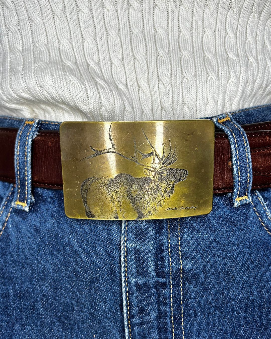 Elk Trophy Buckle
