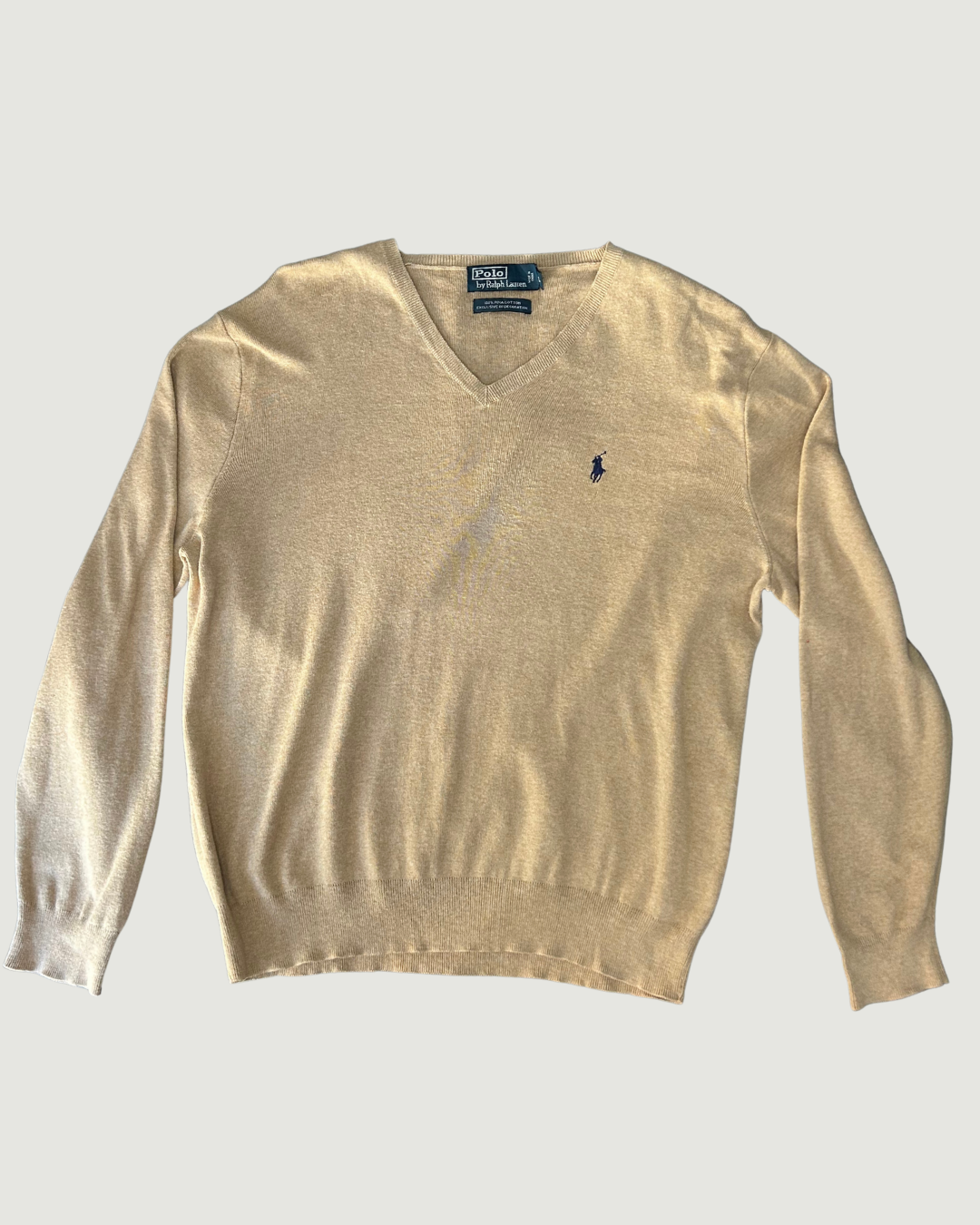 Polo Logo Sweater Tan
