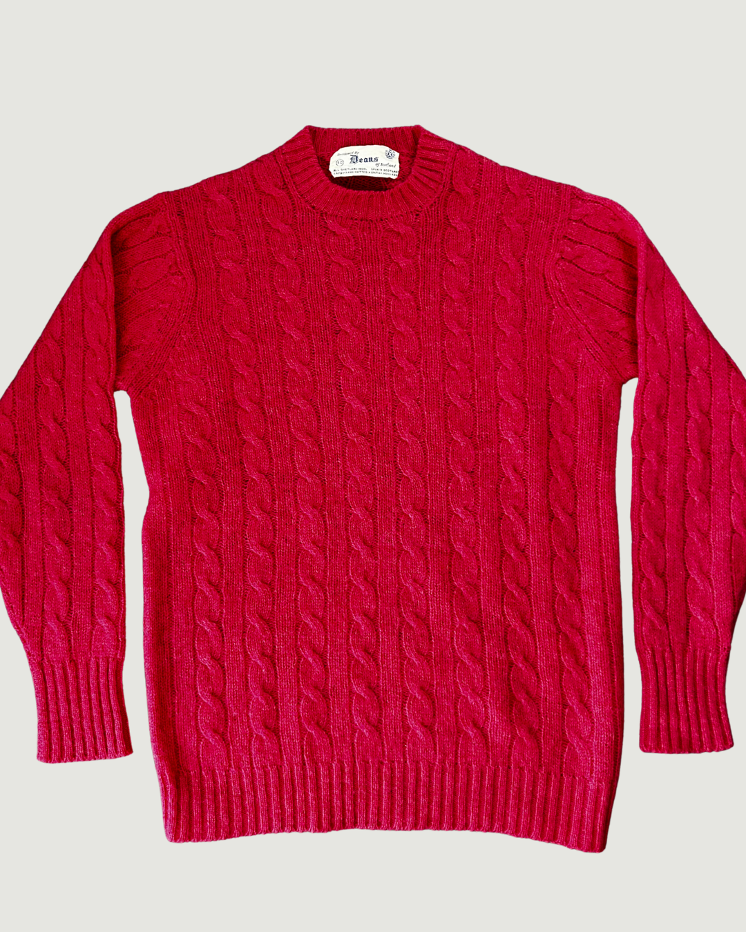 Pink Cable Sweater