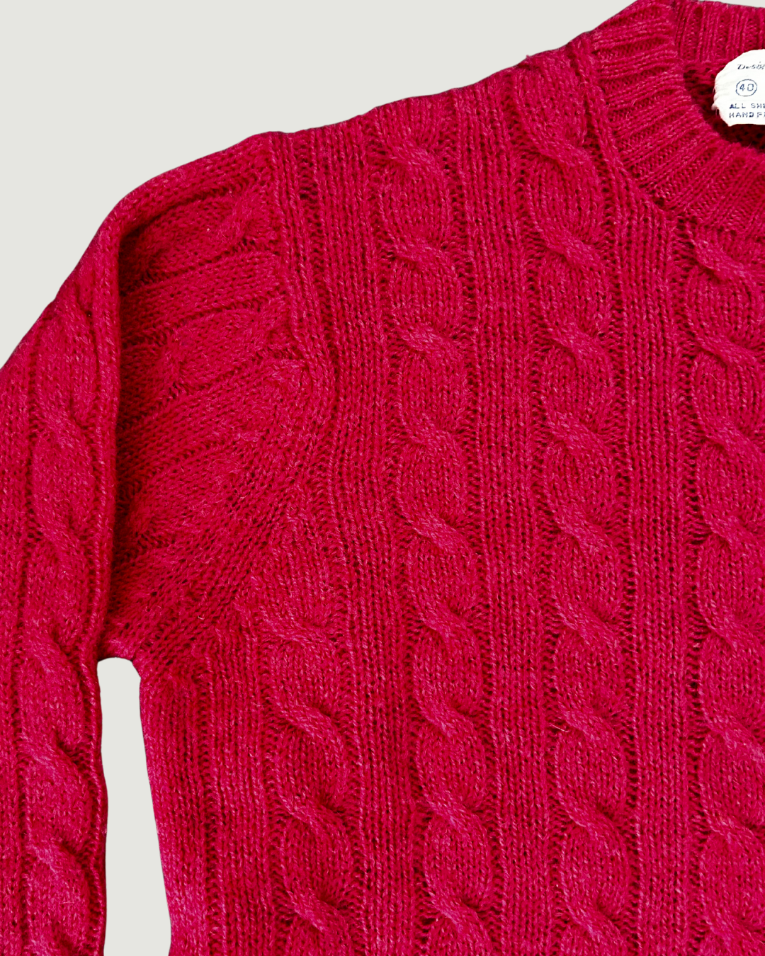 Pink Cable Sweater