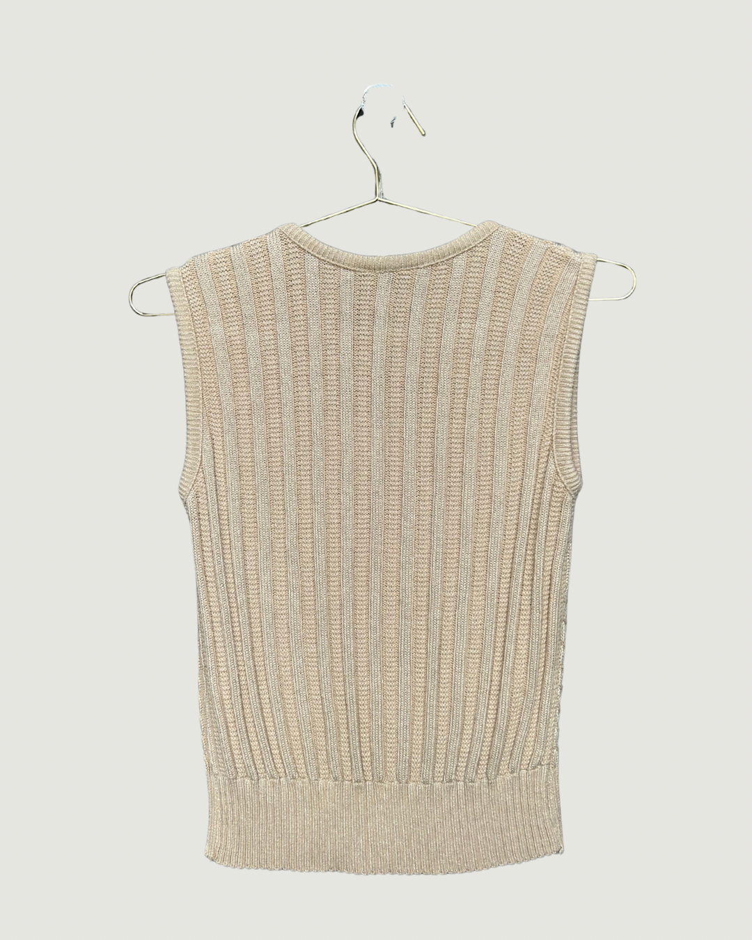 Sleeveless Cable Sweater
