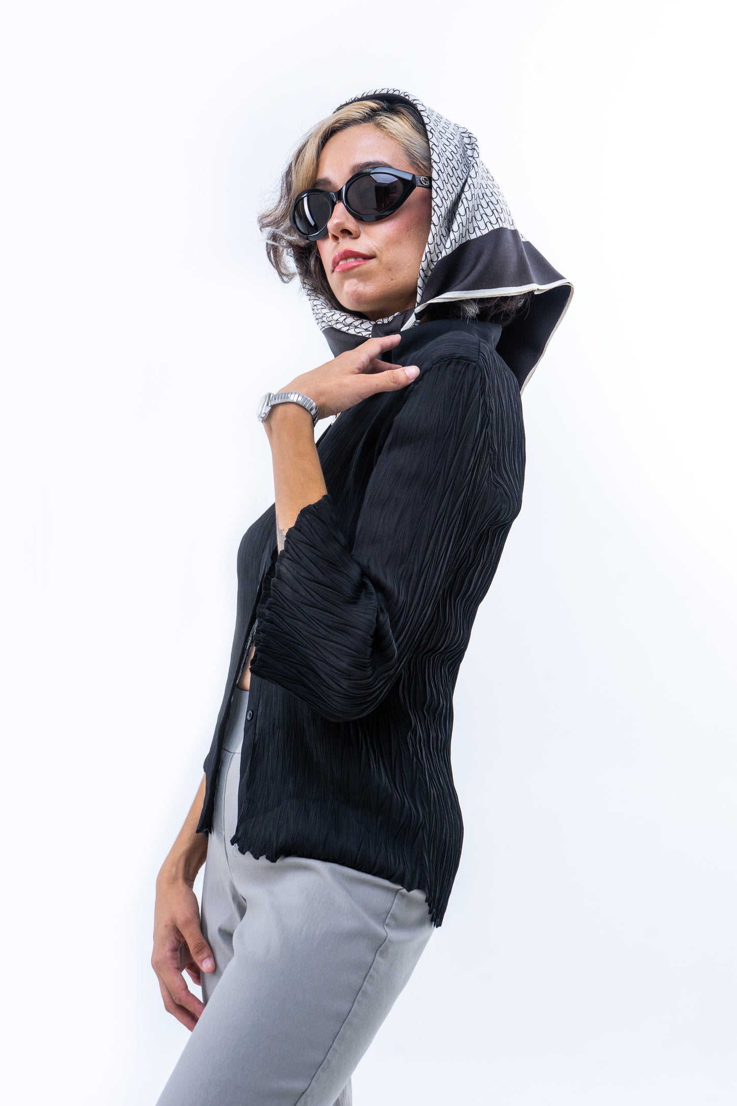 Crinkle Shirt - Black