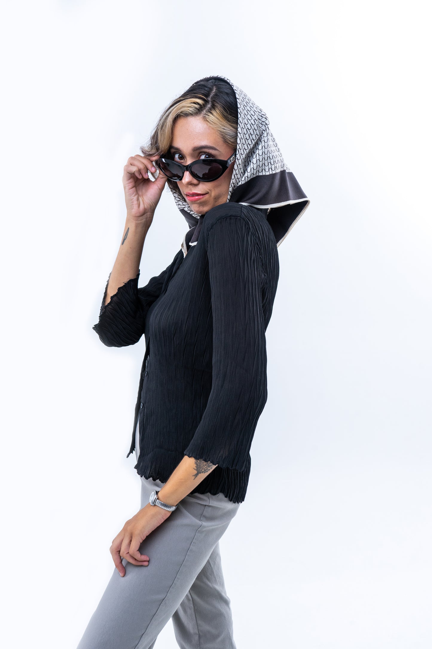 Crinkle Shirt - Black