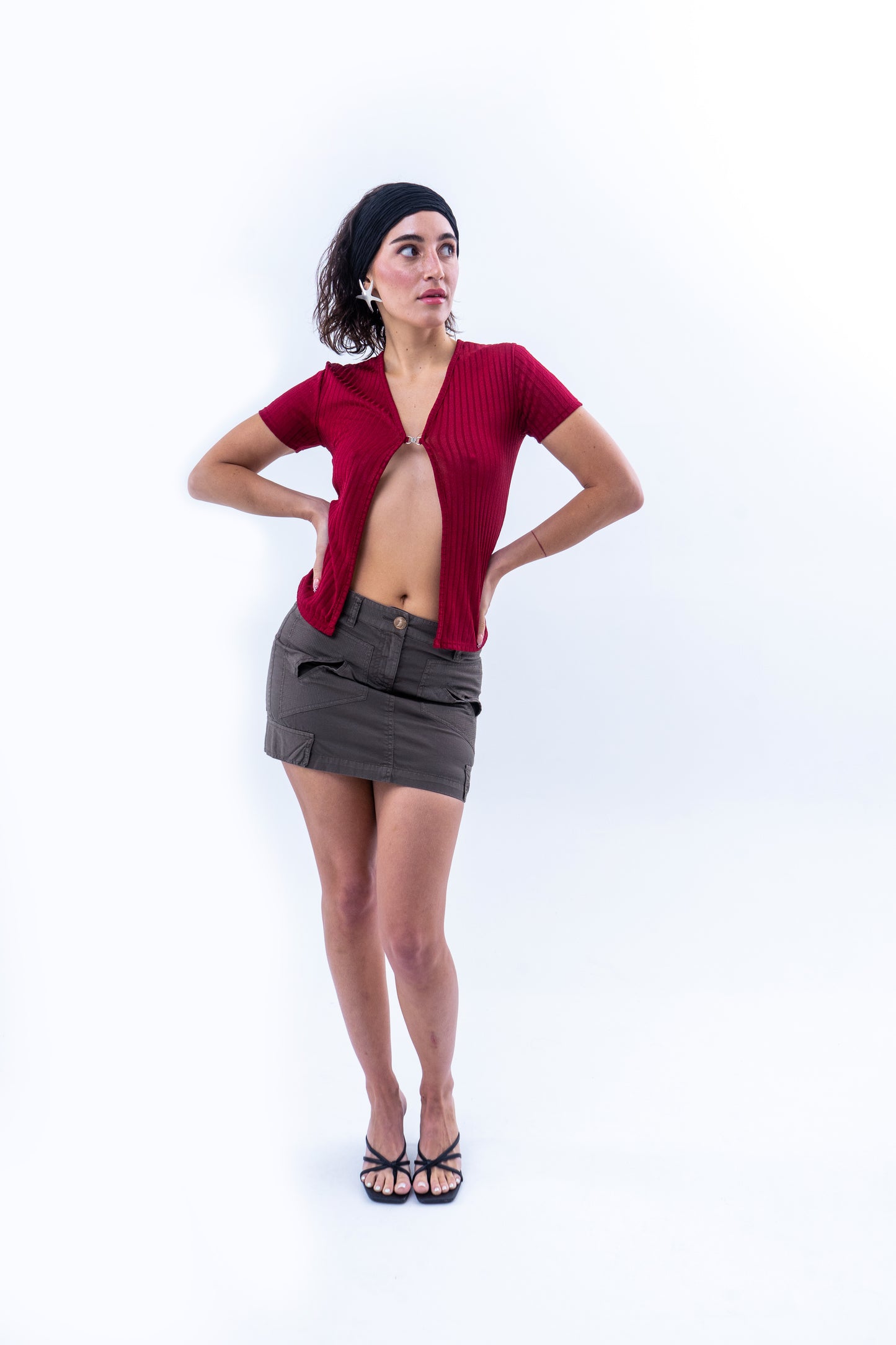 Utilitarian-Inspired Mini Skirt