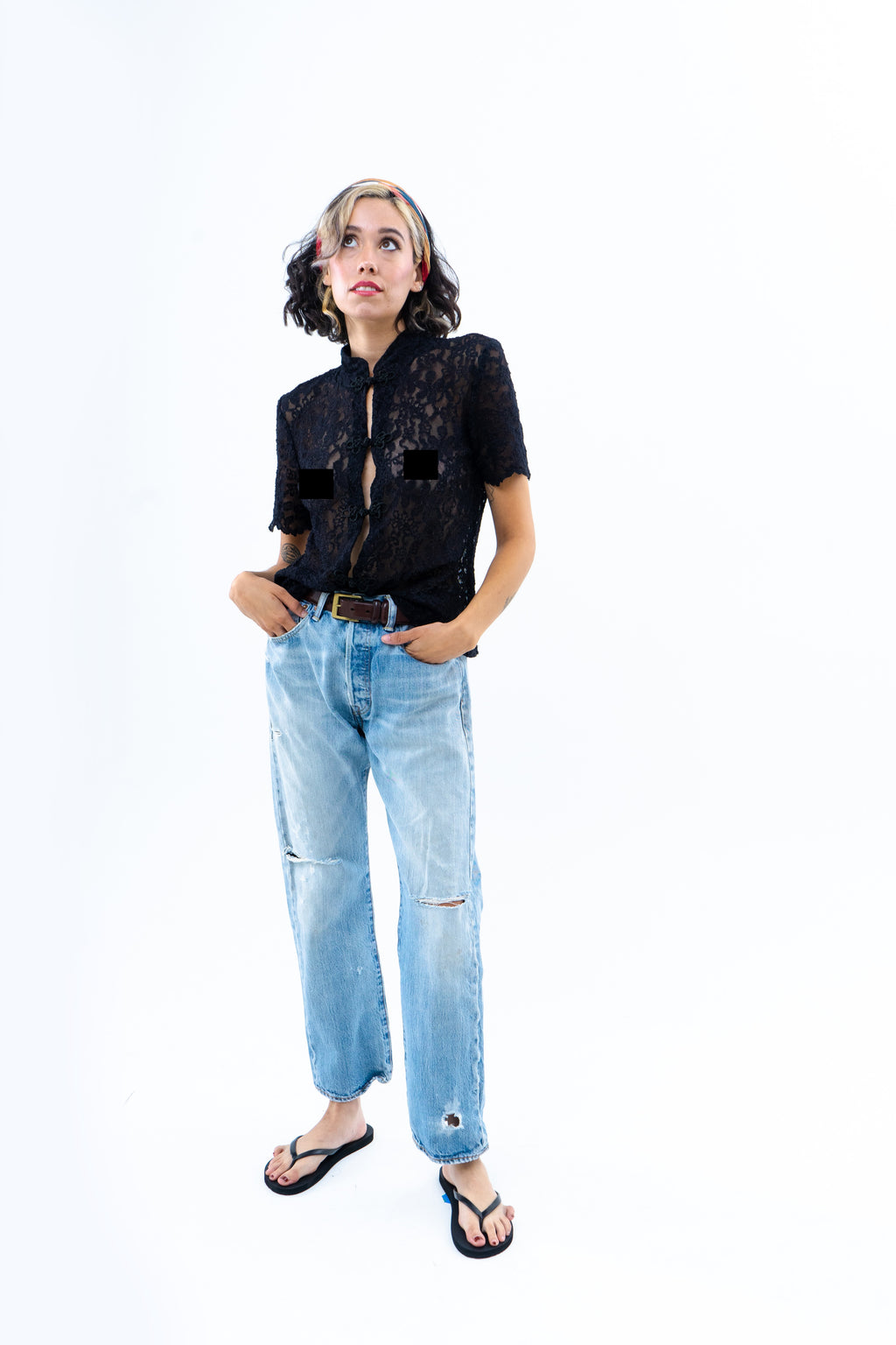Lacey Button Up