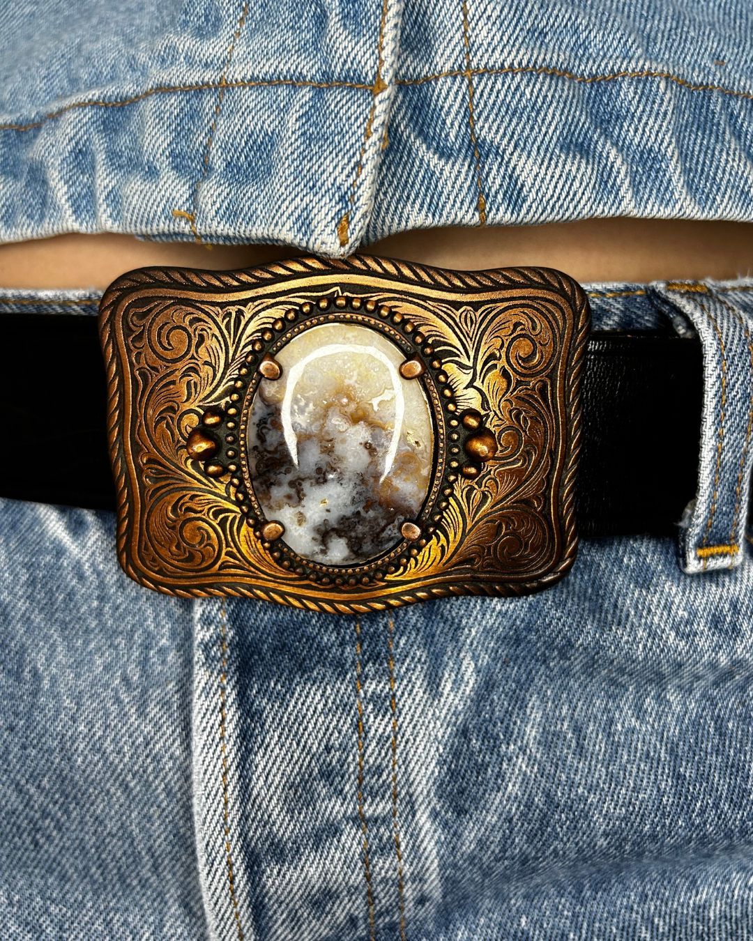 Dendritic agate Trophy Buckle