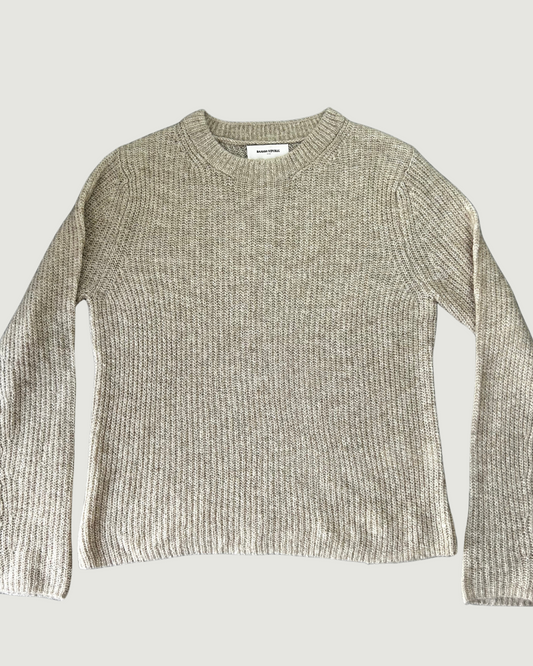 Oatmeal Loose Knit Sweater