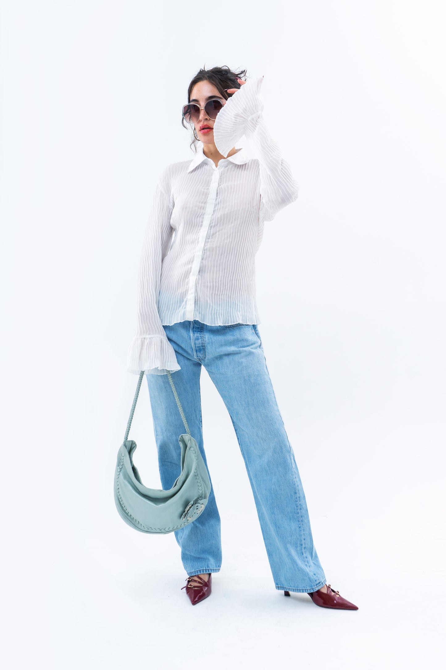Crinkle Shirt - White