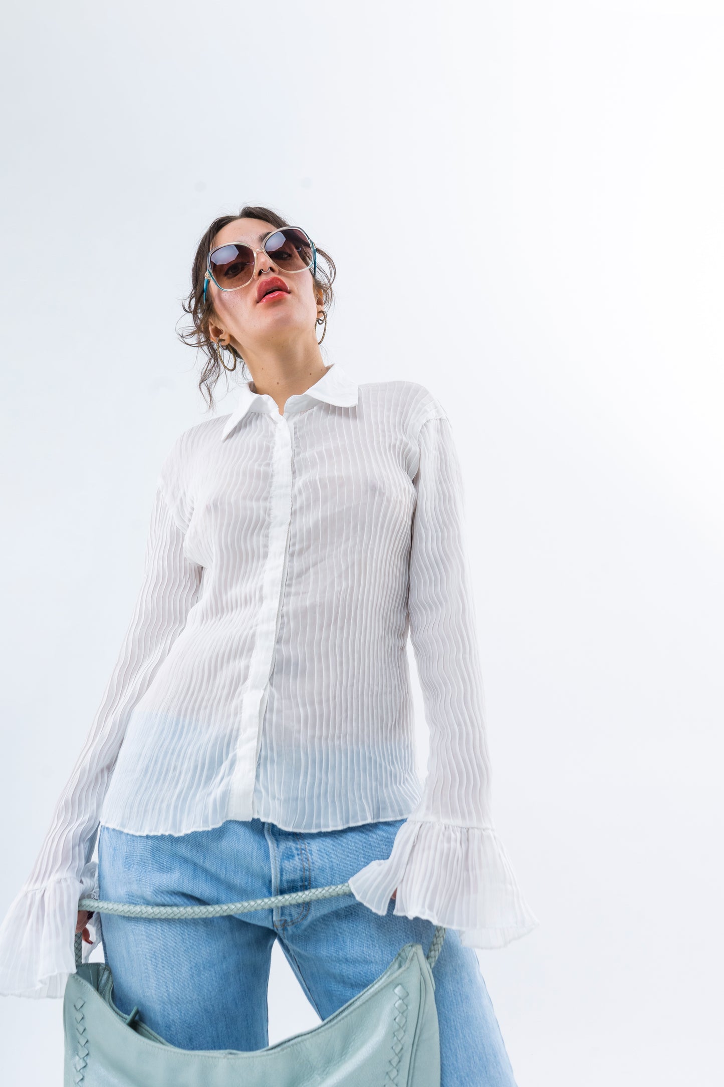 Crinkle Shirt - White