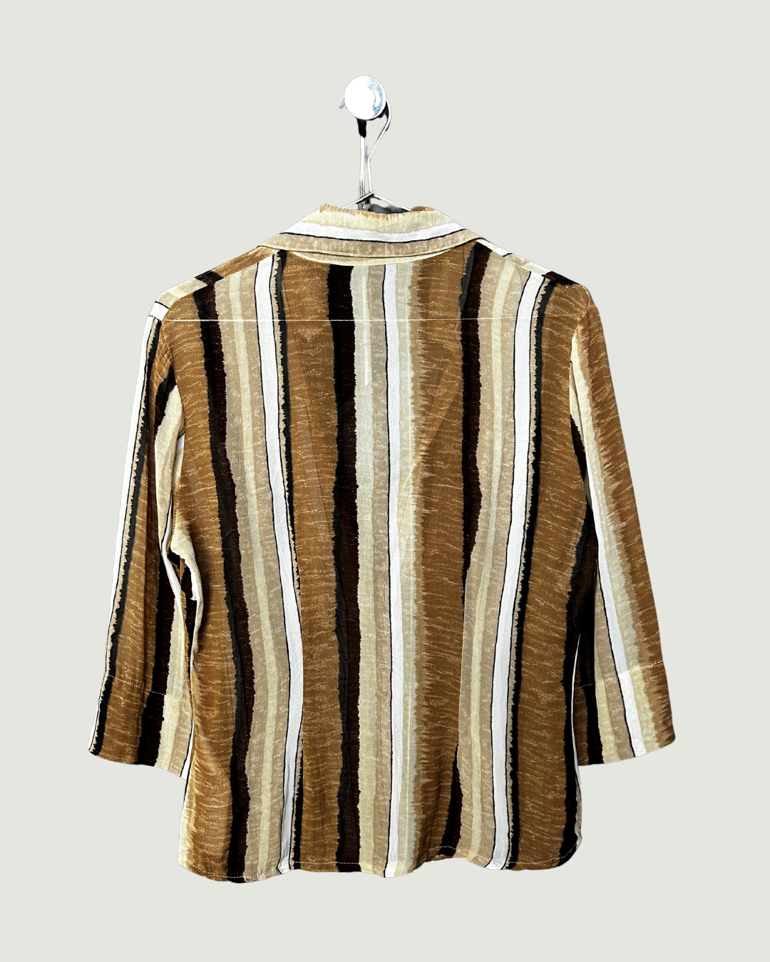 Striped Lace-Up Top
