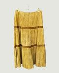 Suede Tiered Skirt