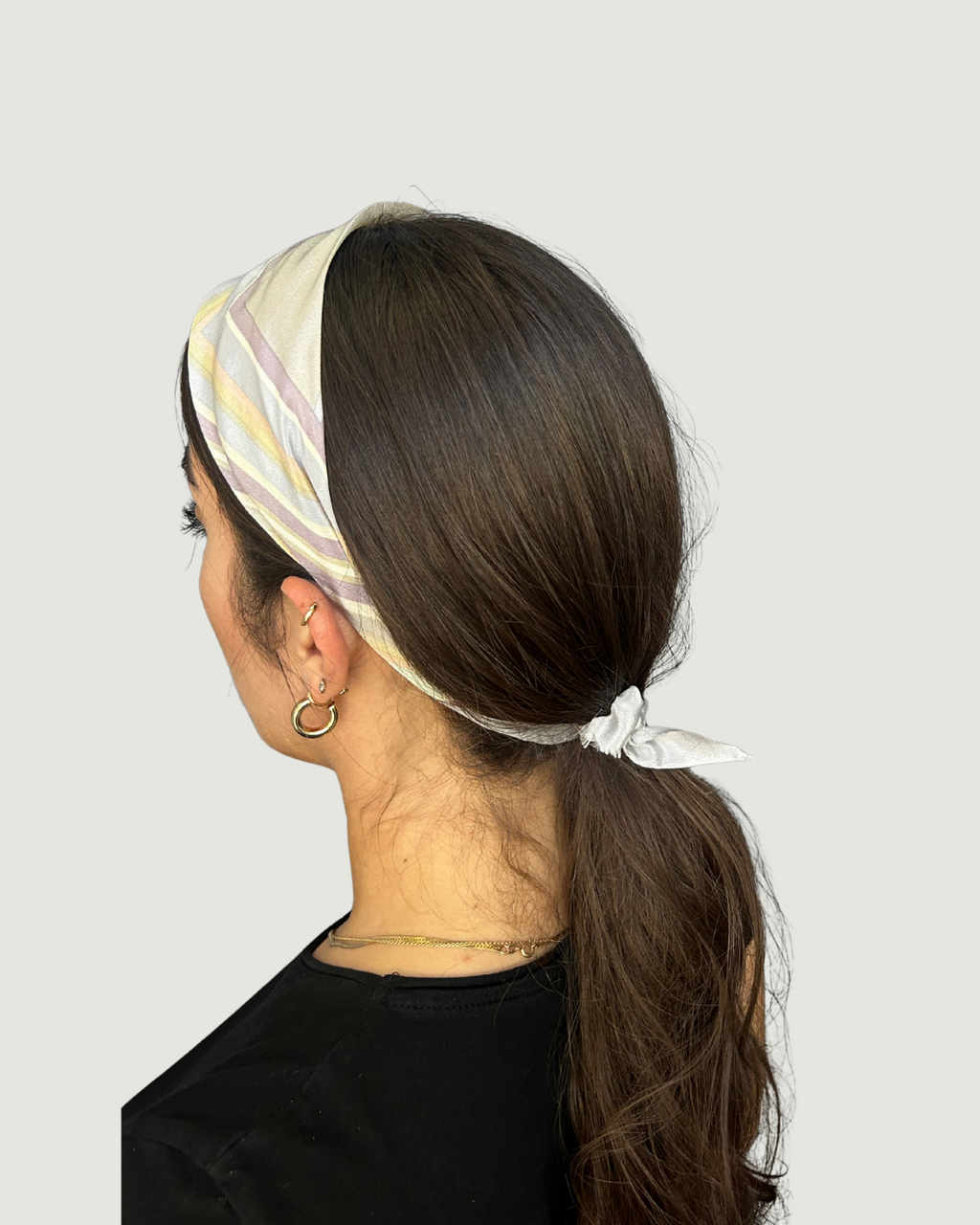 Pastel Striped Headband by Recylicious