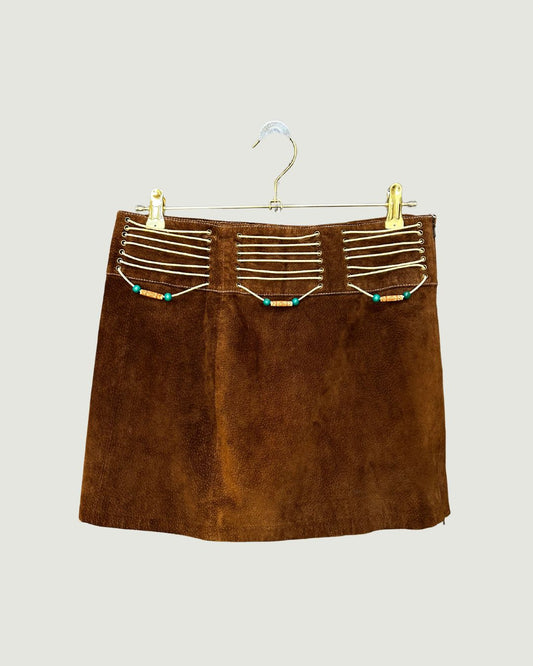 Suede Mini Skirt