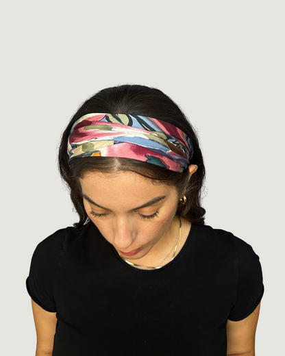Watercolors Headband by Recylicious