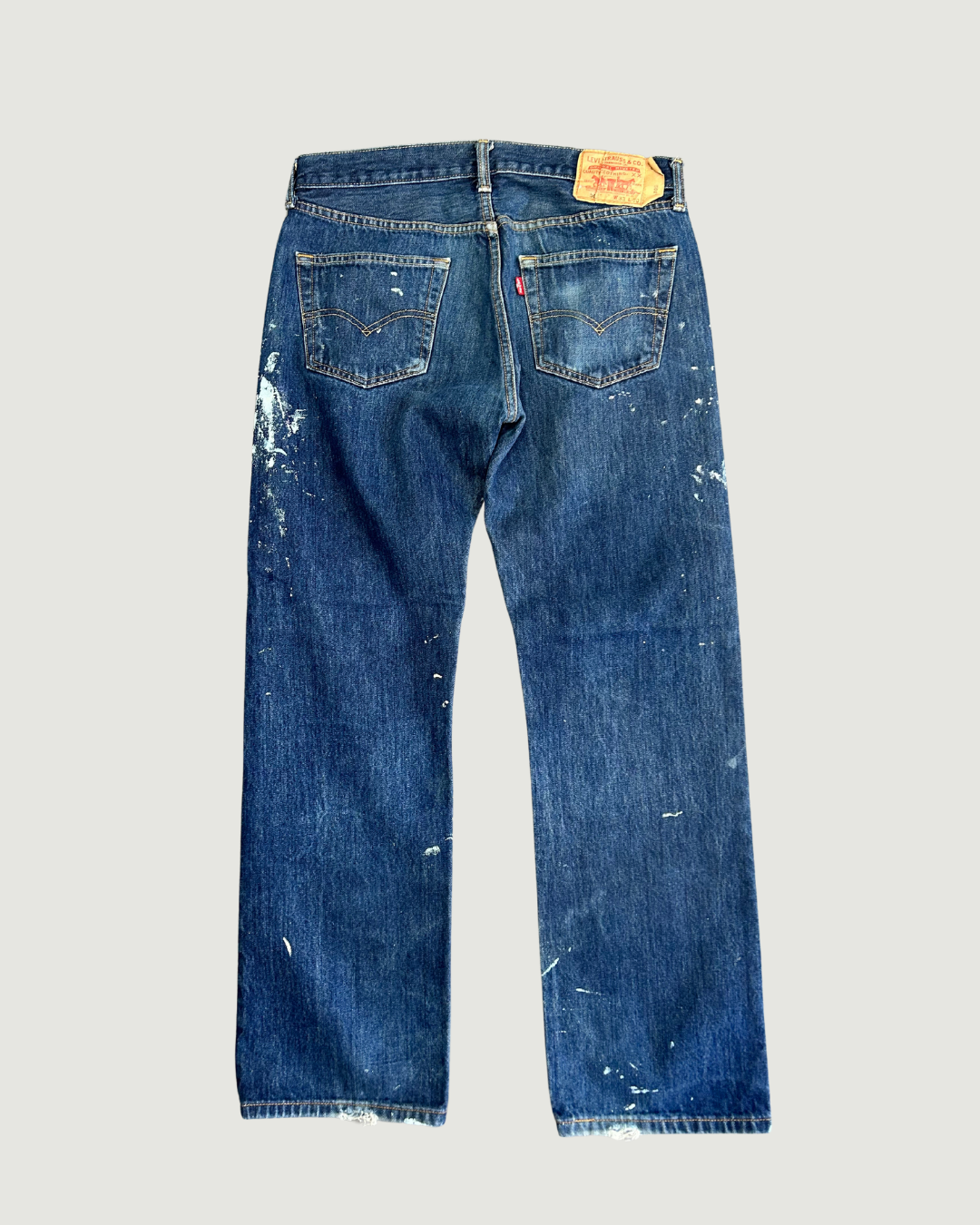 Levi's 501 Dark Wash (Paint Splatter)