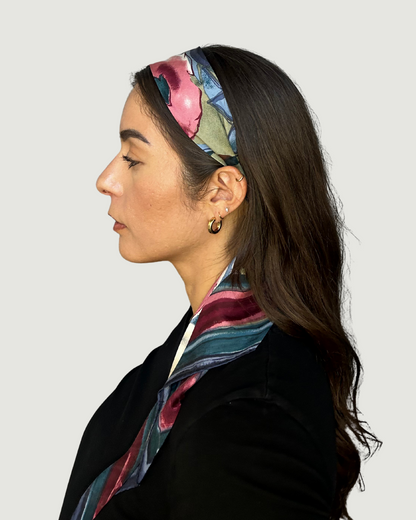 Watercolors Headband by Recylicious