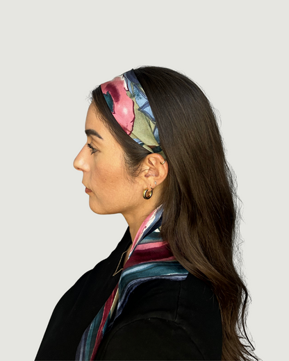 Watercolors Headband by Recylicious