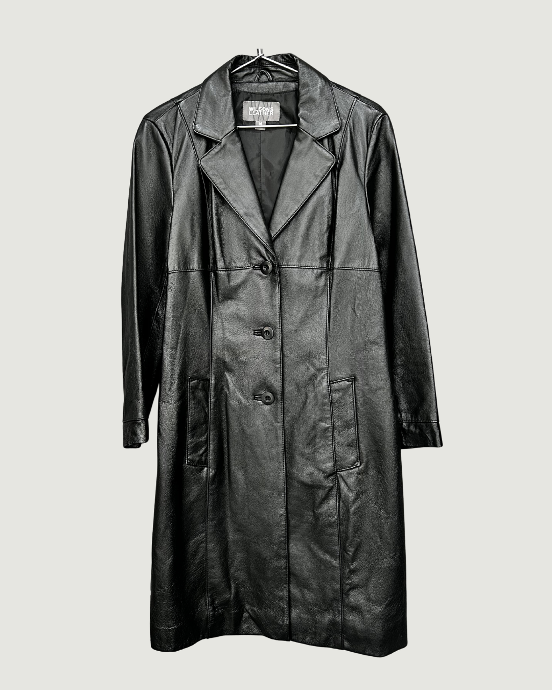 Black Leather Trench
