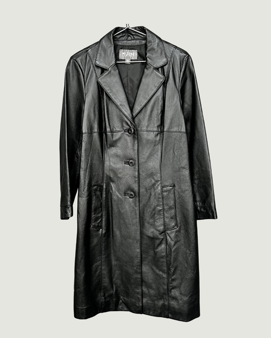 Black Leather Trench