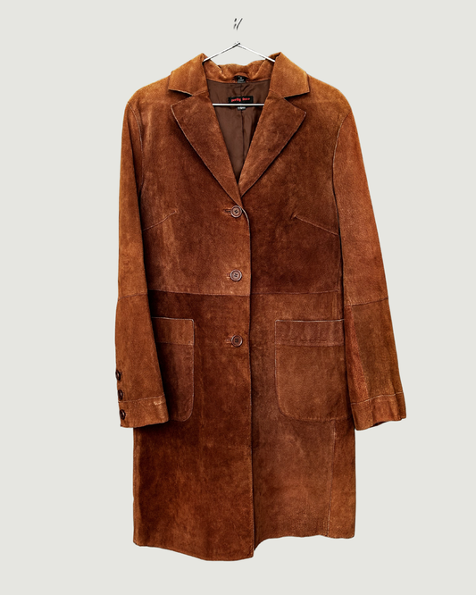 Brown Suede Coat