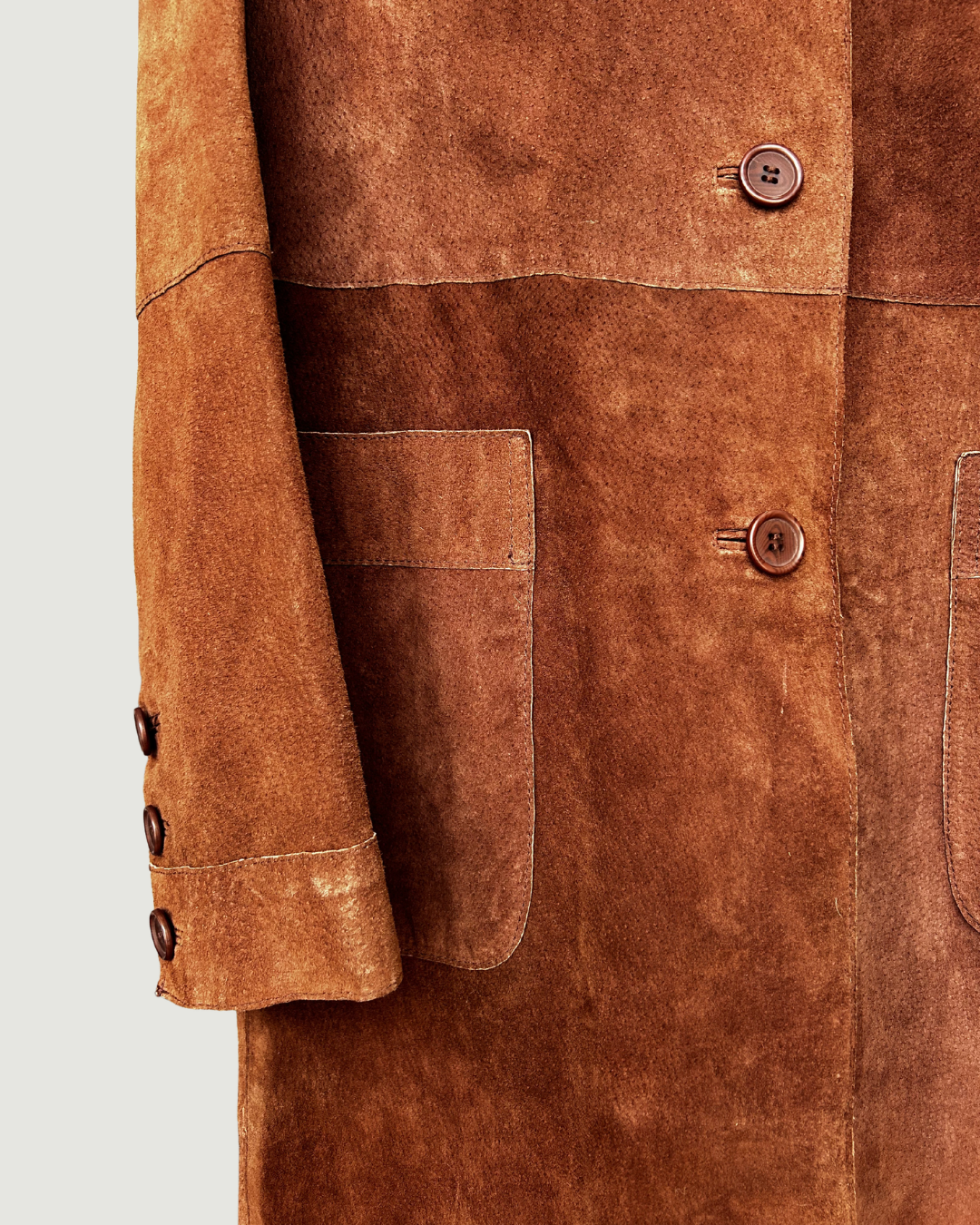 Brown Suede Coat