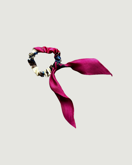 Silk Tie Scrunchie