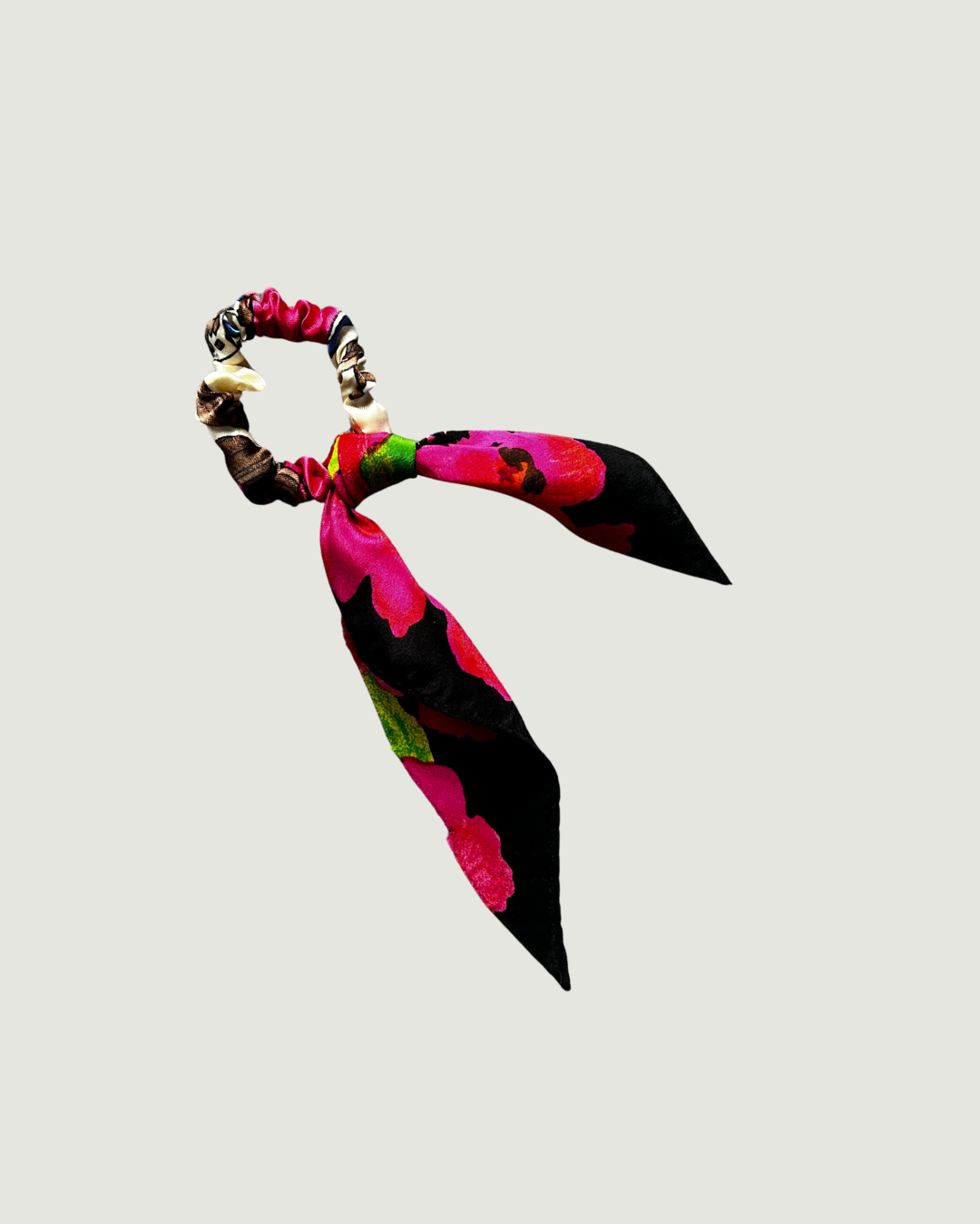 Silk Tie Scrunchie