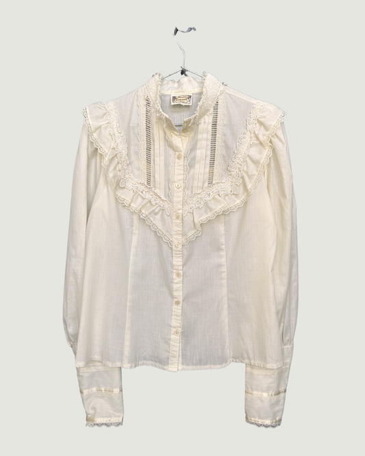 Victorian Lace Pintuck Blouse