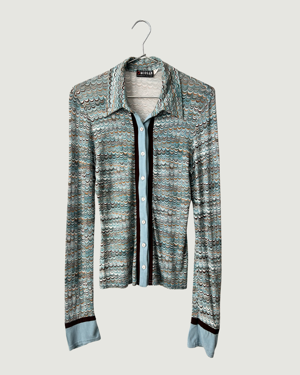 Scallop Print Top