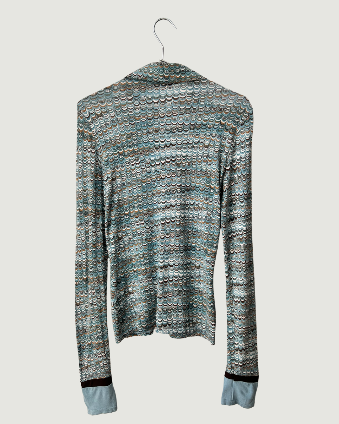 Scallop Print Top