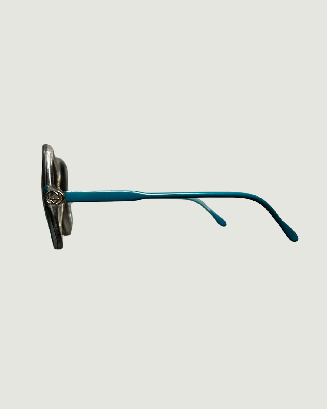 Gucci Sunglasses - 1970's - Teal Square Frames