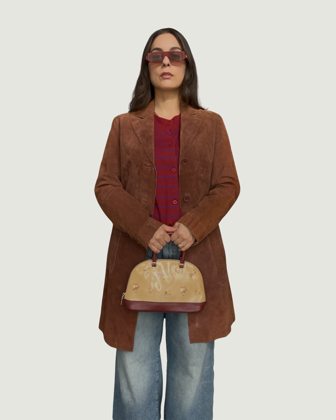 Brown Suede Coat