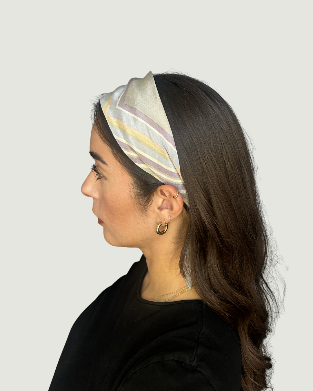 Pastel Striped Headband by Recylicious
