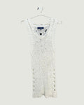 White Crochet Mini Dress