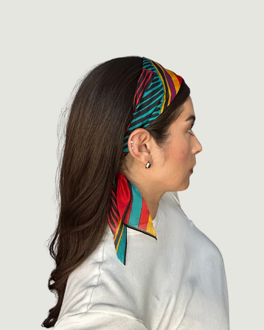 Tropical Stripes Headband by Recylicious