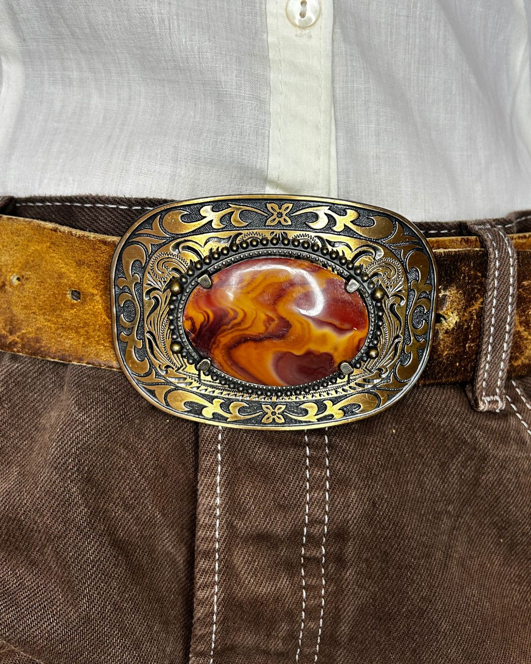 Mookaite Jasper Trophy Buckle