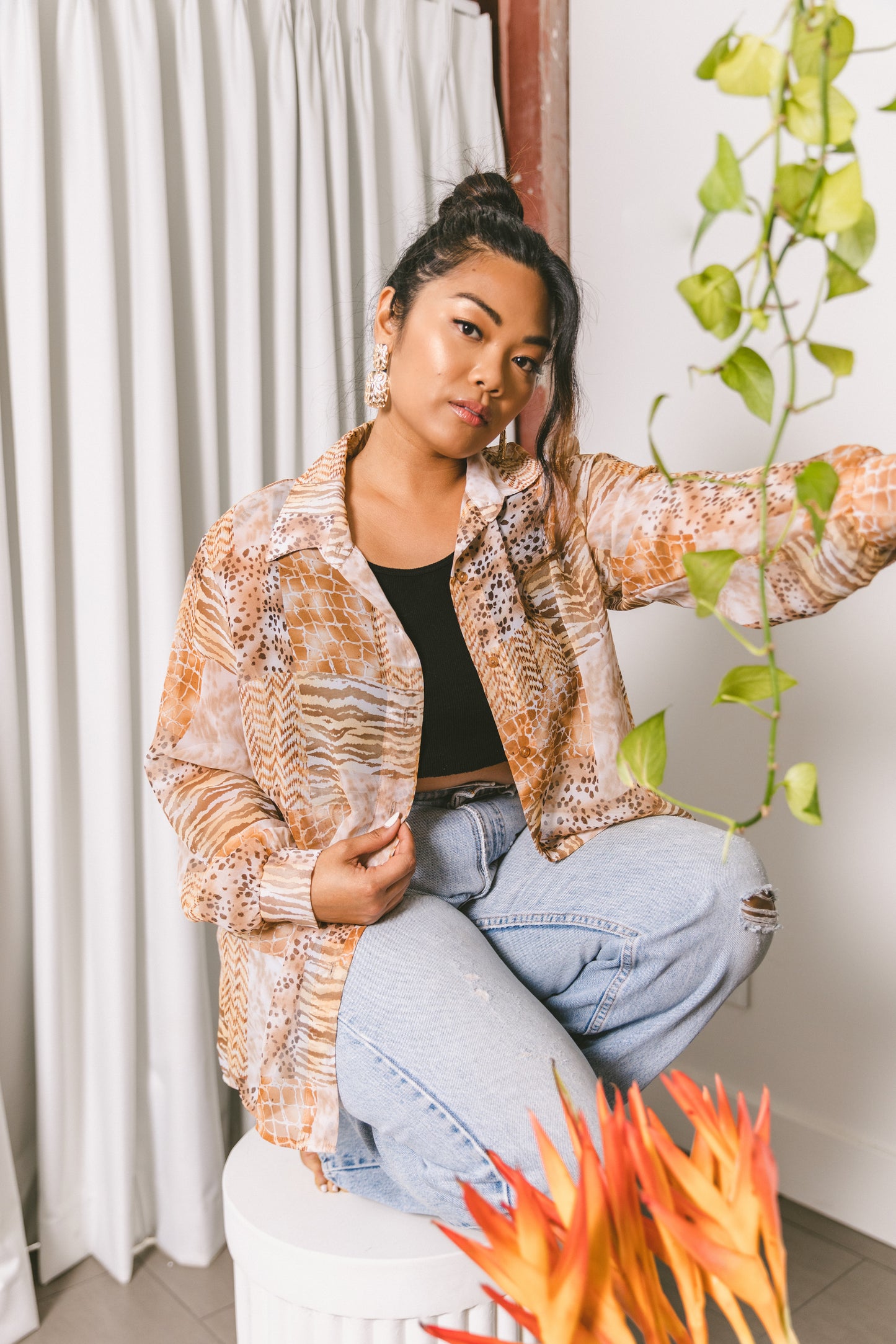 Sheer Animal Shirt