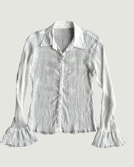 Crinkle Shirt - White