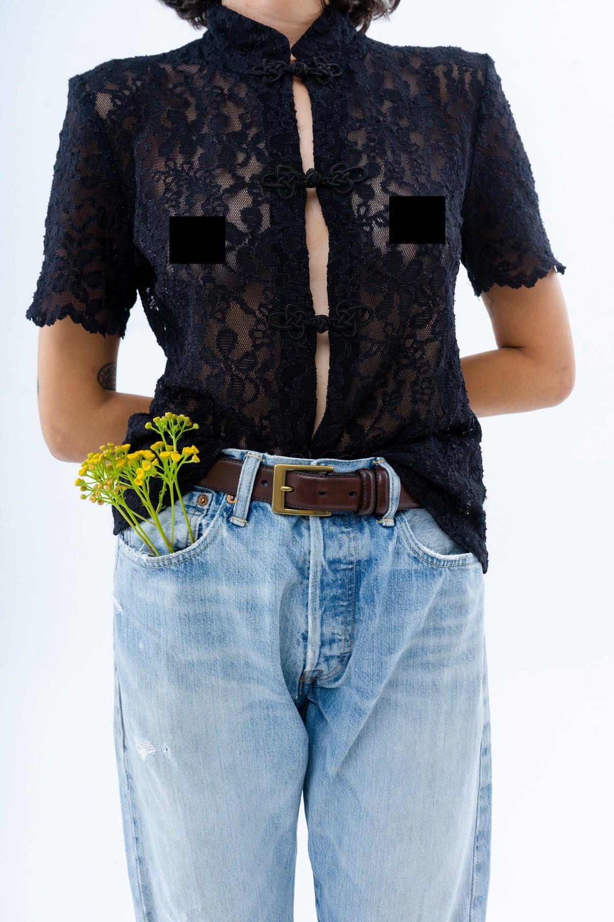 Lacey Button Up